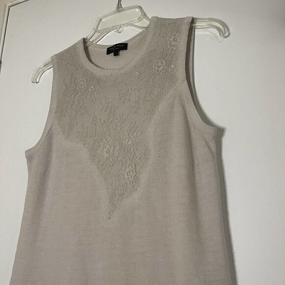 Rag and Bone blush pink Wool lace detail wool knit sleeveless top size Small - Picture 6 of 6